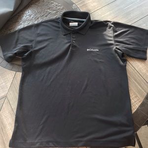 Columbia Polo Shirt Black Size Medium Omni-Shade